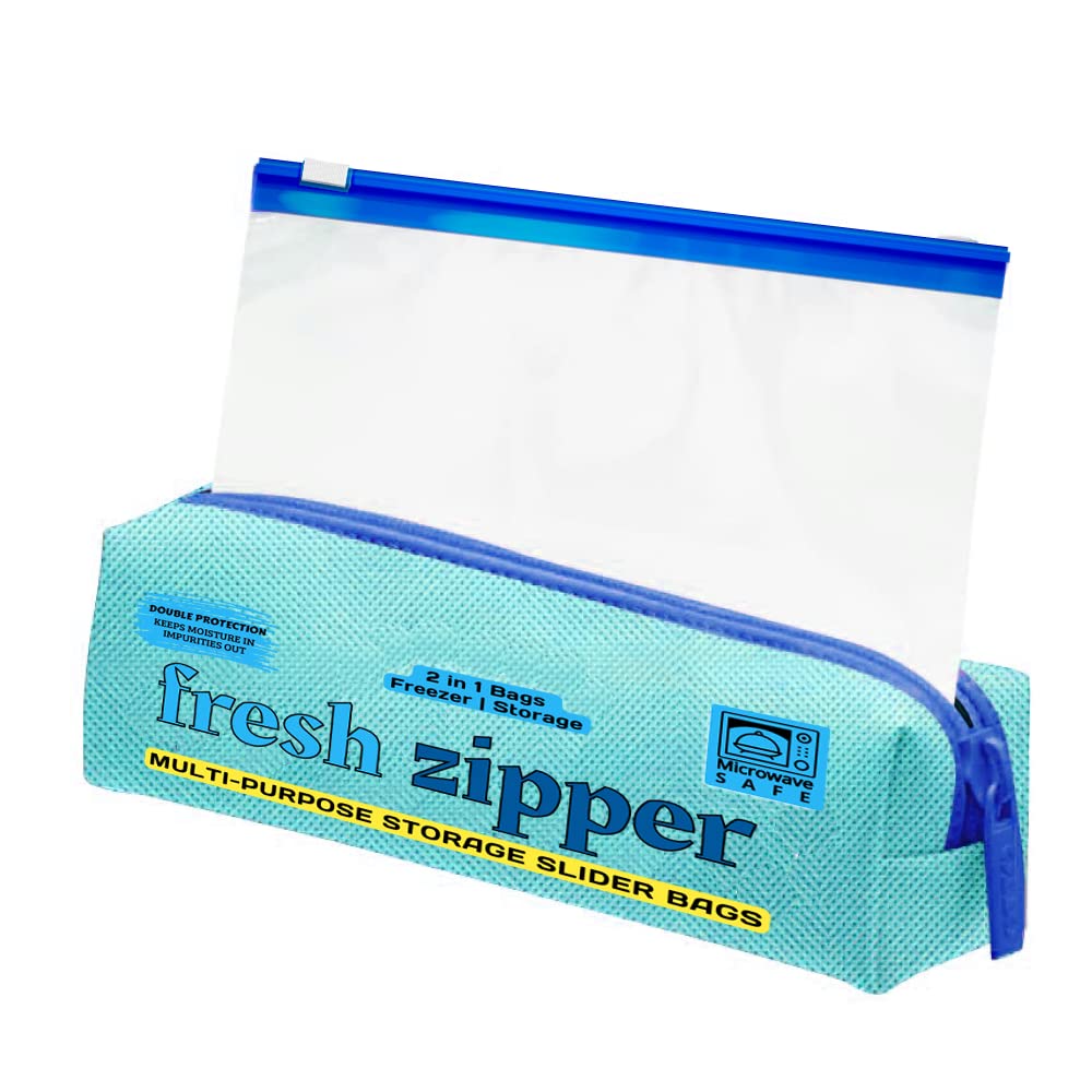 Fresh Zipper MultiPurpose Storage Slider Bags Microwave Safe