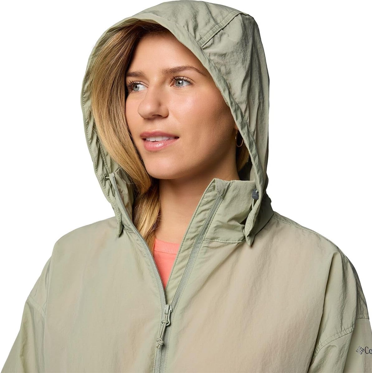 Columbia, Paracutie Mid Cargo Windbreaker - Women's, Safari, S - Image 5