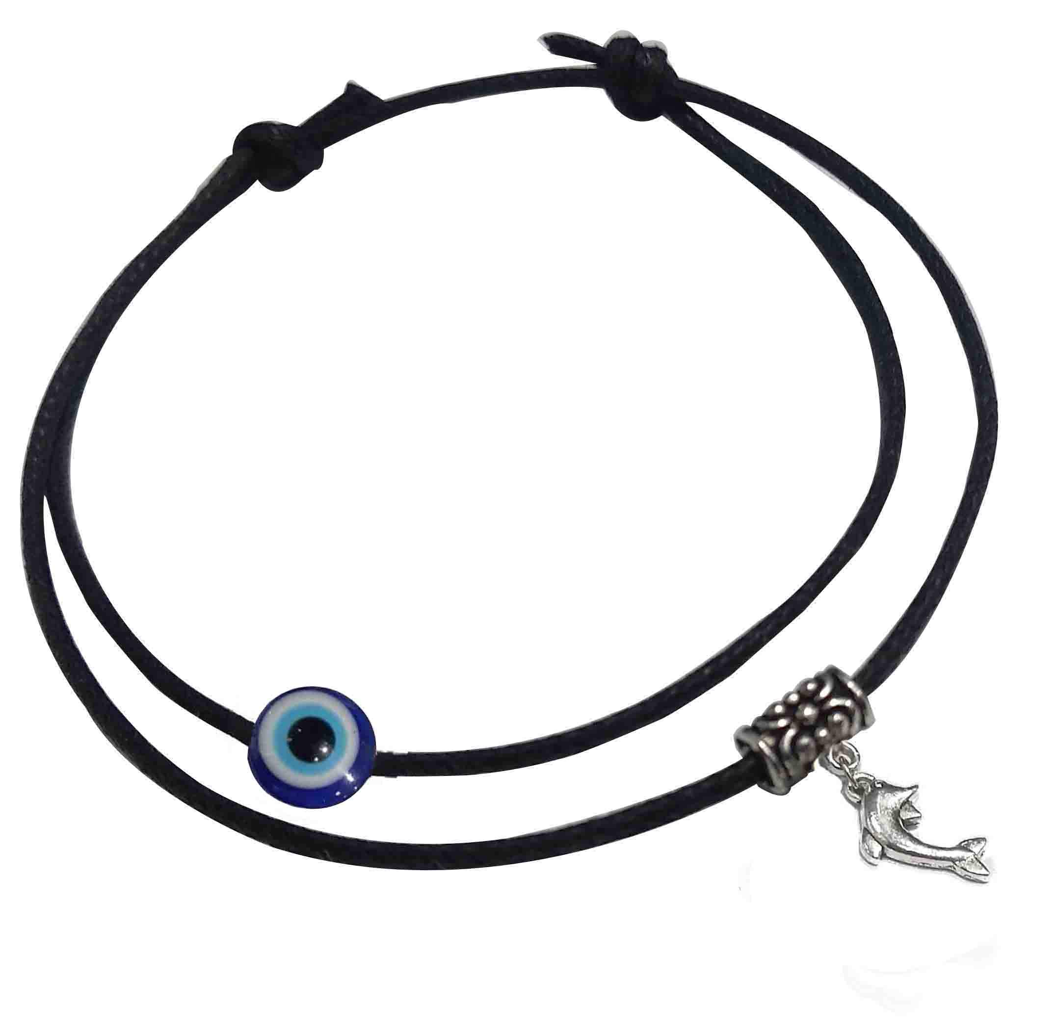 GURJARI JEWELLERS Adjustable Black Thread Anklet with Oxidised Hanging for Girls (Evil Eye) (Dolphin)/nazariya anklet (B08CK6V7F3) Amazon Price History, Amazon Price Tracker