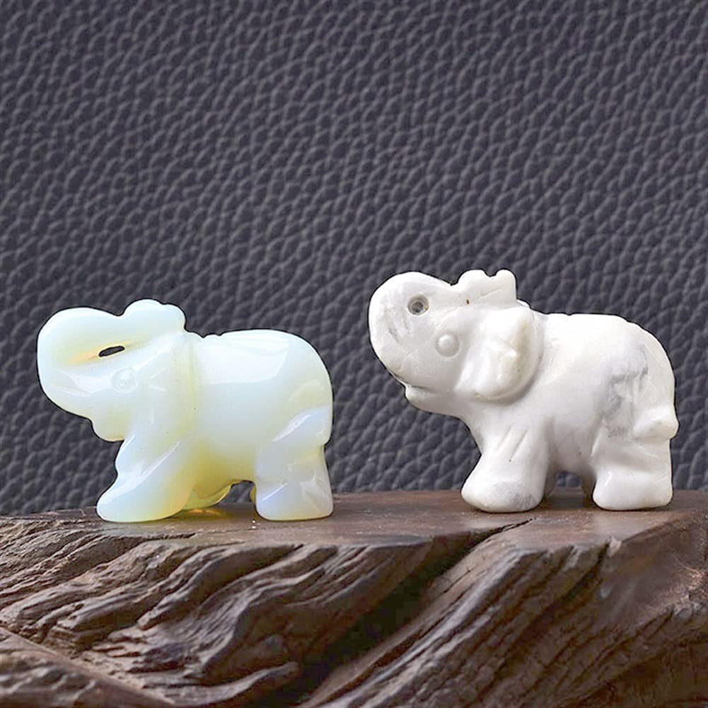 本水晶　モチーフ　象 Amazon.co.jp: 1PC 天然水晶 カラフルな象 手彫り 動物 レア