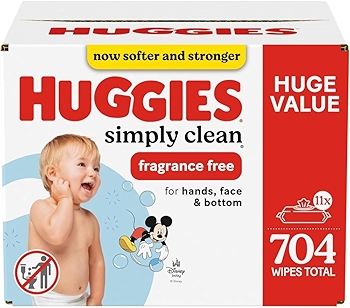 Huggies Simply Clean Unscented Baby Wipes