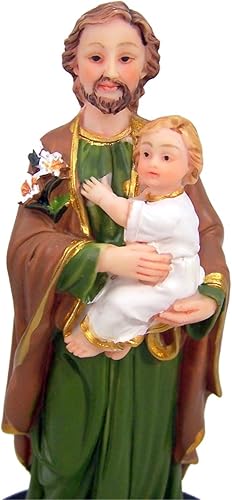 Miniatura 4 de Kit para el vendedor con estatua de San José de resina y tarjeta de oración, 5 1/4 pulgadas