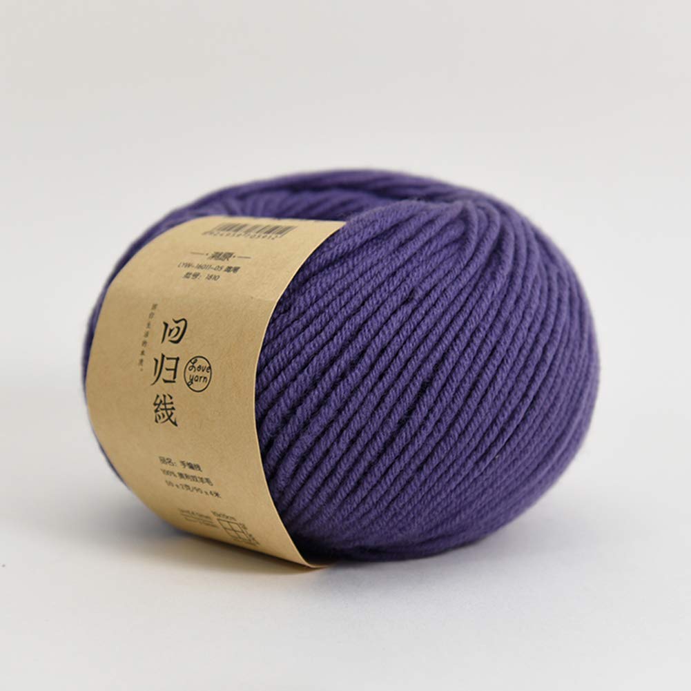 300G Pura Lana Merino Bolas para Hacer Punto y Ganchillo, 23 Colores Disponibles, Suave y cálido,02