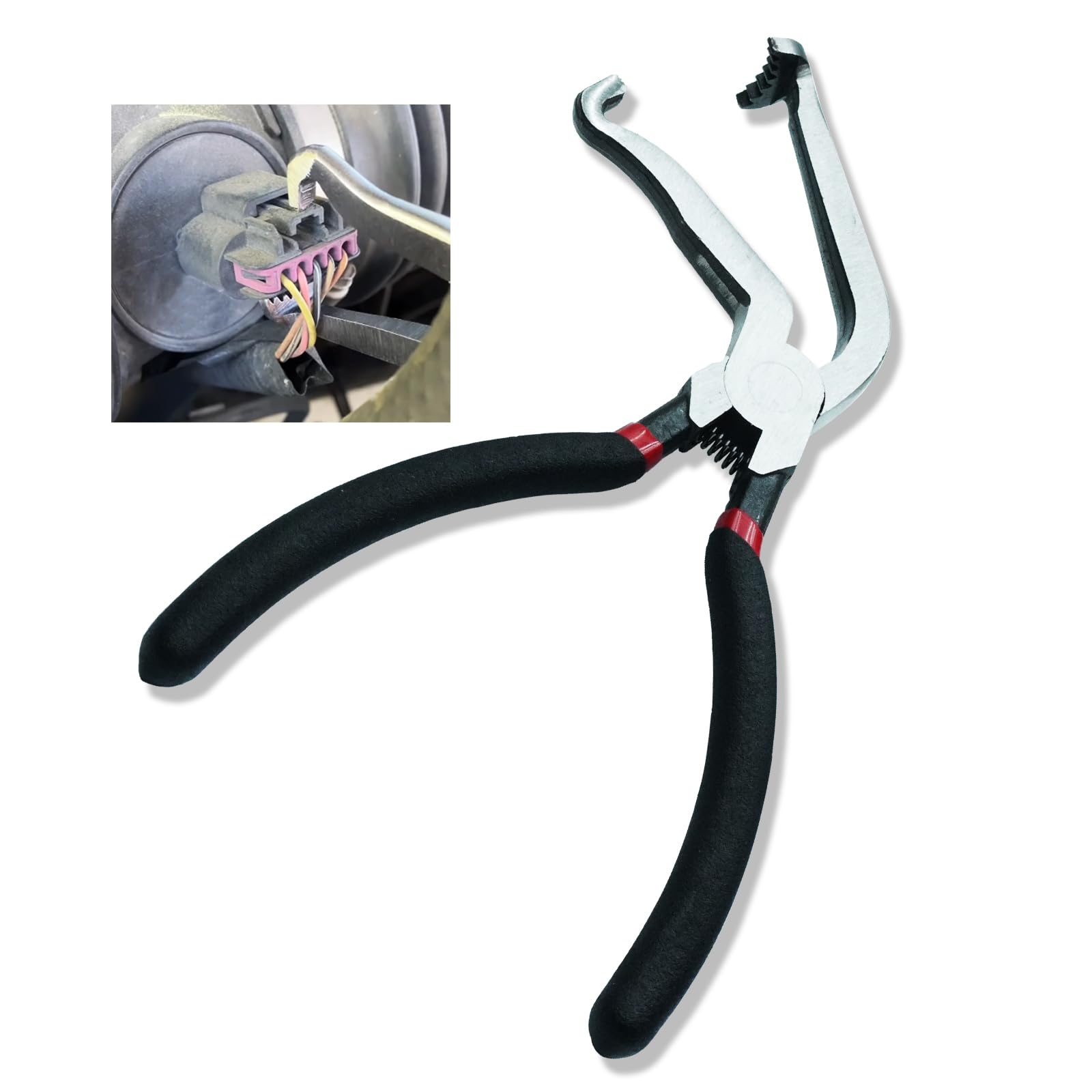 UCELICE Upgraded Electrical Disconnect Pliers 37980,60 Degree,Automotive Electrical Tools?Electrical Connector Pliers for Cars,Easily Disconnect The Locking Push Tab Electrical Connector