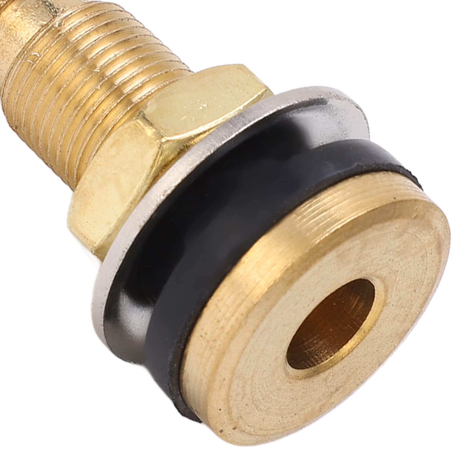 Valvole Pneumatici, 10 Pezzi Valvole per Pneumatici Tubeless in Ottone TR618A 1 7/8 Pollici per Trattore, 0.625 Pollici Foro Valvola per Zavorra Liquida