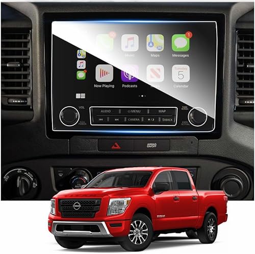 Miniatura 8 de Ruiya Protector de pantalla para Nissan Titan 2020+ 89 pulgadas, pantalla táctil GPS de infotainment Nissan Titan 2020-2023, accesorios 9HD, vidrio