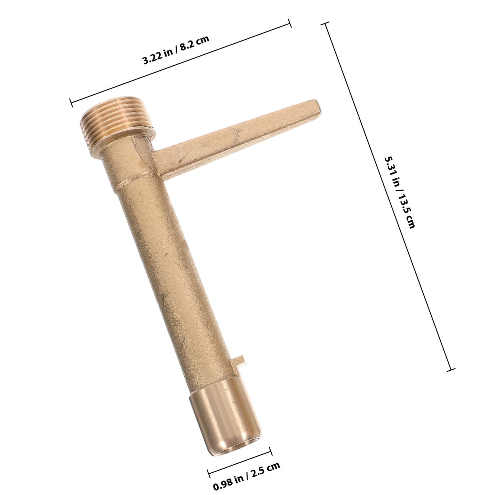 Valvola per Irrigazione da Giardino in Rame 6/4" Connettore Rapido Presa D'acqua Sotterranea per Prato e Impianto di Irrigazione Esterno Set Completo Giardino