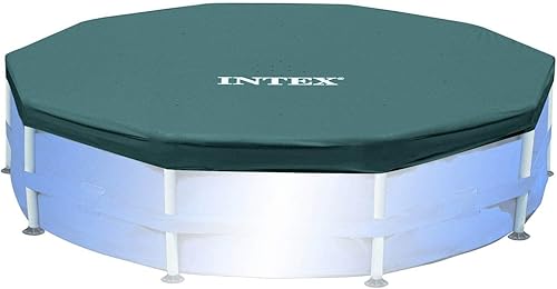 Miniatura 7 de Intex Piscina de 10 pies x 30 pulgadas con cubierta redonda de piscina sobre el suelo de 10 pies