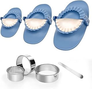 Dumpling Maker Press，Empanadas Maker Press，Dumpling Mold Machine-Make Perfect Dumplings Every Time，3Sizes (L/3.7"+M/3.2"+S/2.6")
