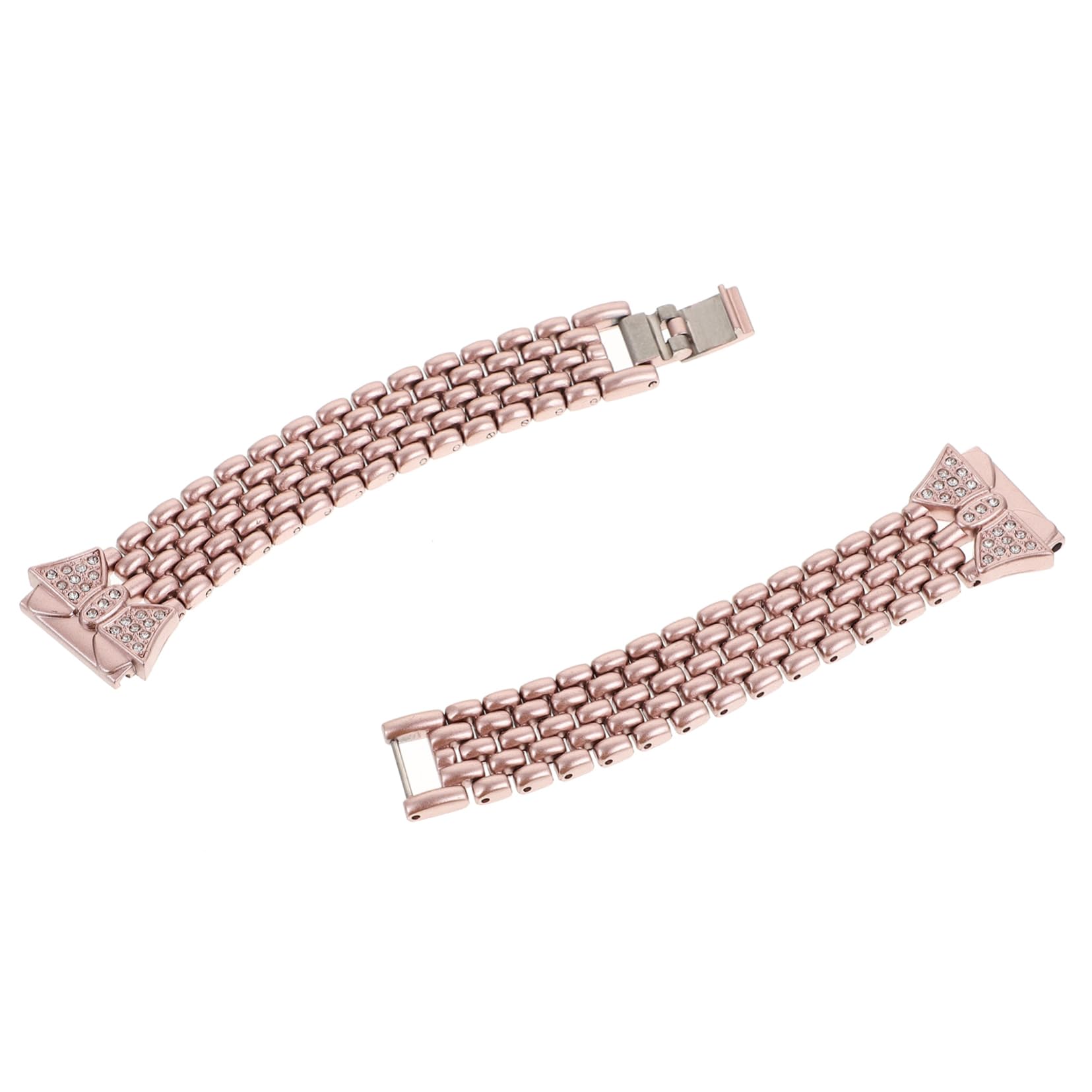 Gadpiparty Armband Aus Edelstahl Smart-uhrenarmband Mit Strass Armband Für Uhr Ersatzarmband Gurt B5 Stahlband Diamant