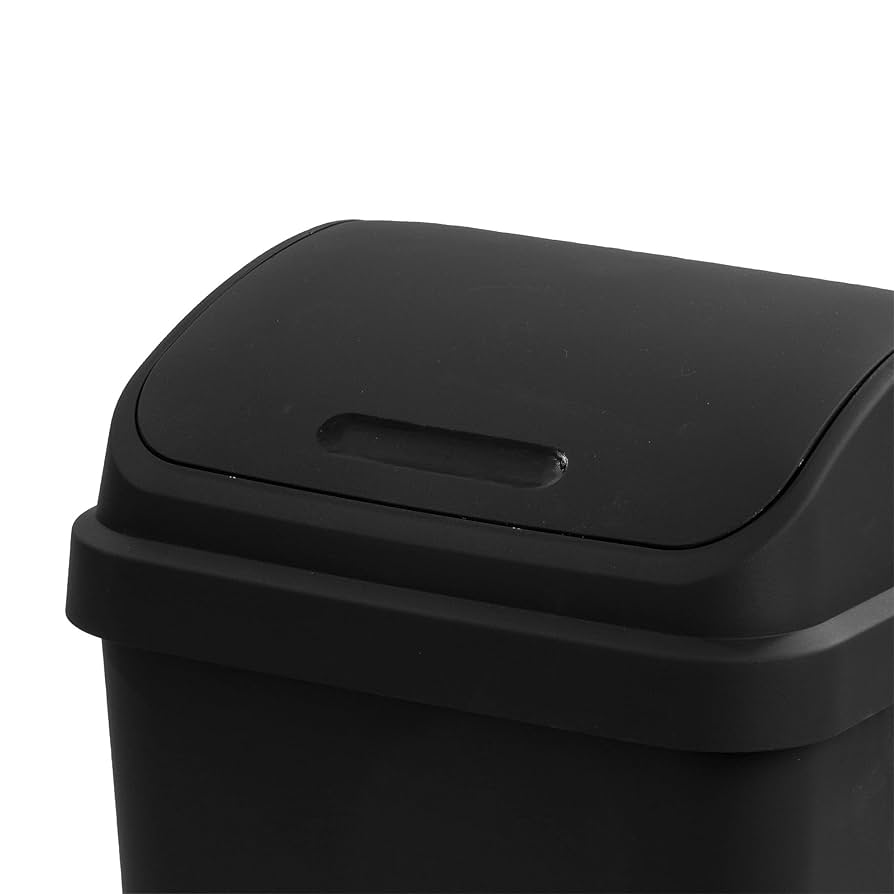 その他 trash Amazon.com: Sterilite Wastebasket SWINGTOP BLK 13GA 10899004