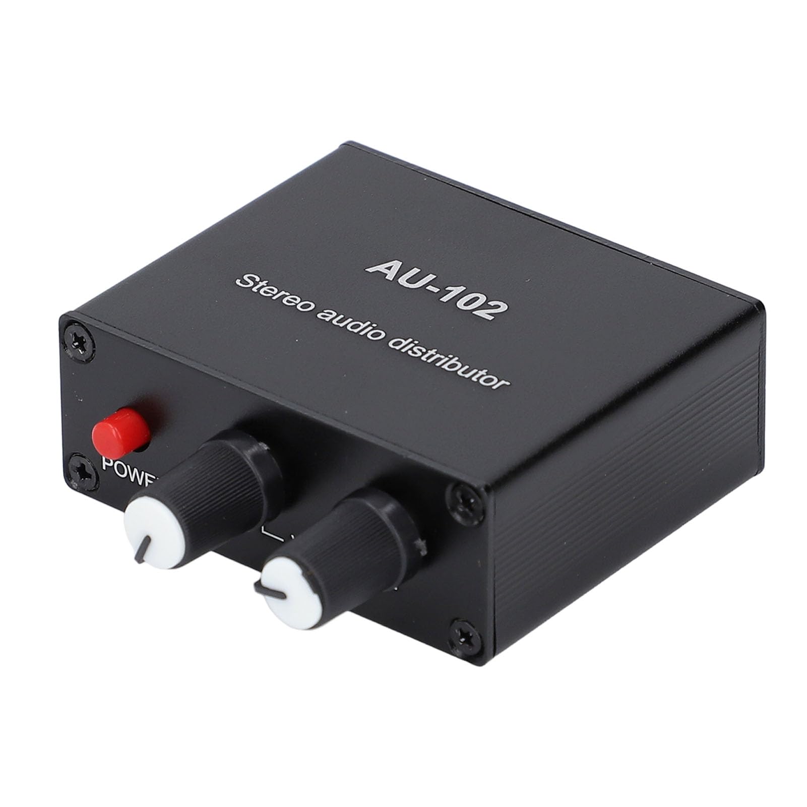 Active Sound Distributor, 2 Way 1 in 2 Out Mini Amp mit Unabhängiger Lautstärke Regelung, für Kopfhörer und Sound Amps DC5V