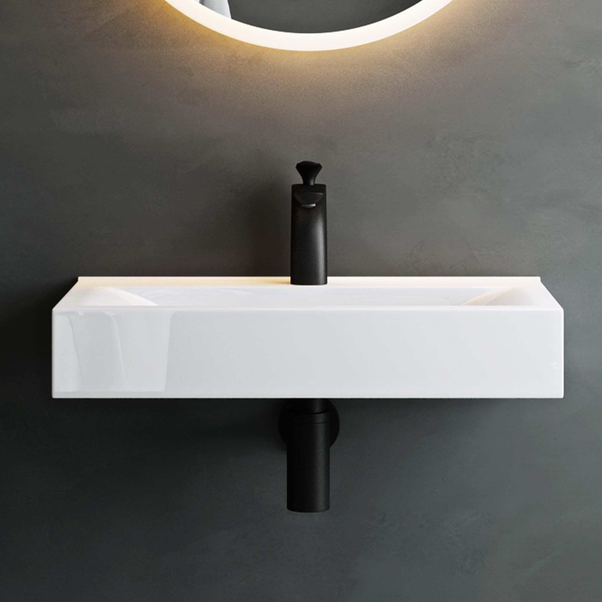 Mai & Mai Lavabo Rectangulaire 61,5x31,5x10,5cm sans Trop-Plein