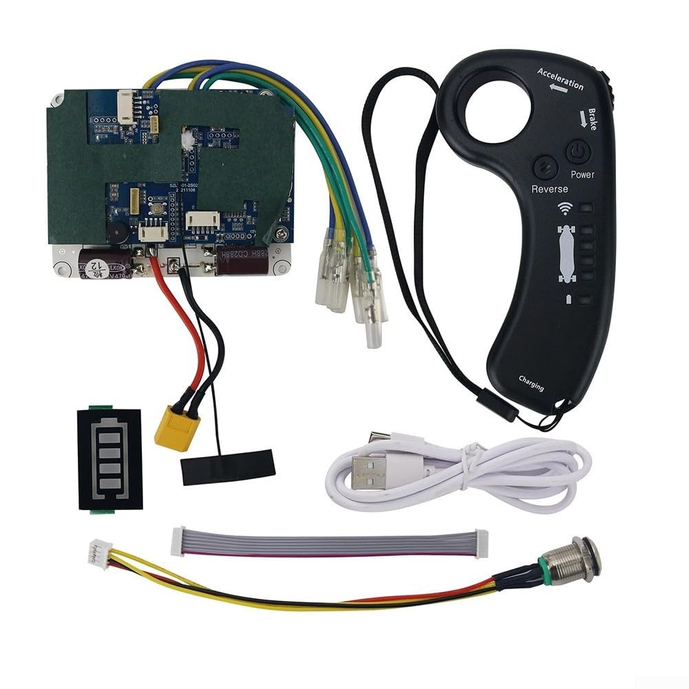 36V 10S Kit Controller Skateboard Elettrico Dual Motor ESC con Telecomando Wireless - Sine Wave Drive per Longboard Hub Motors 5055 6374 Parti di Ricambio