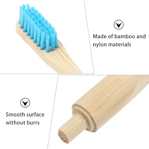 Miniatura 7 de HEALLILY Cepillo de dientes 7 uds. Cepillo de bambú biodegradable Cepillo de limpieza de dientes Cepillos de dientes biodegradables Cepillo de