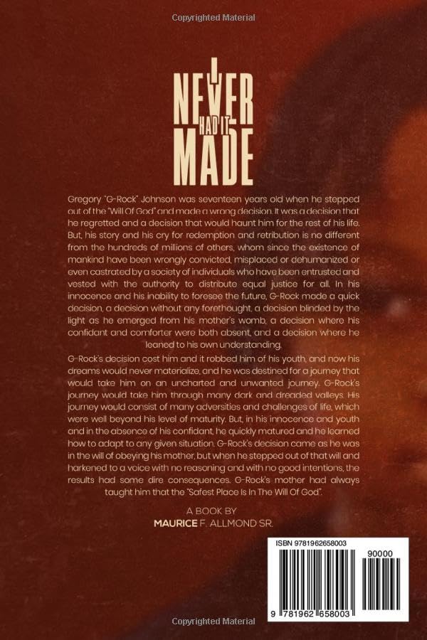 The Life Story of Gregory G-Rock Johnson: I Never Had It Made - Image 2