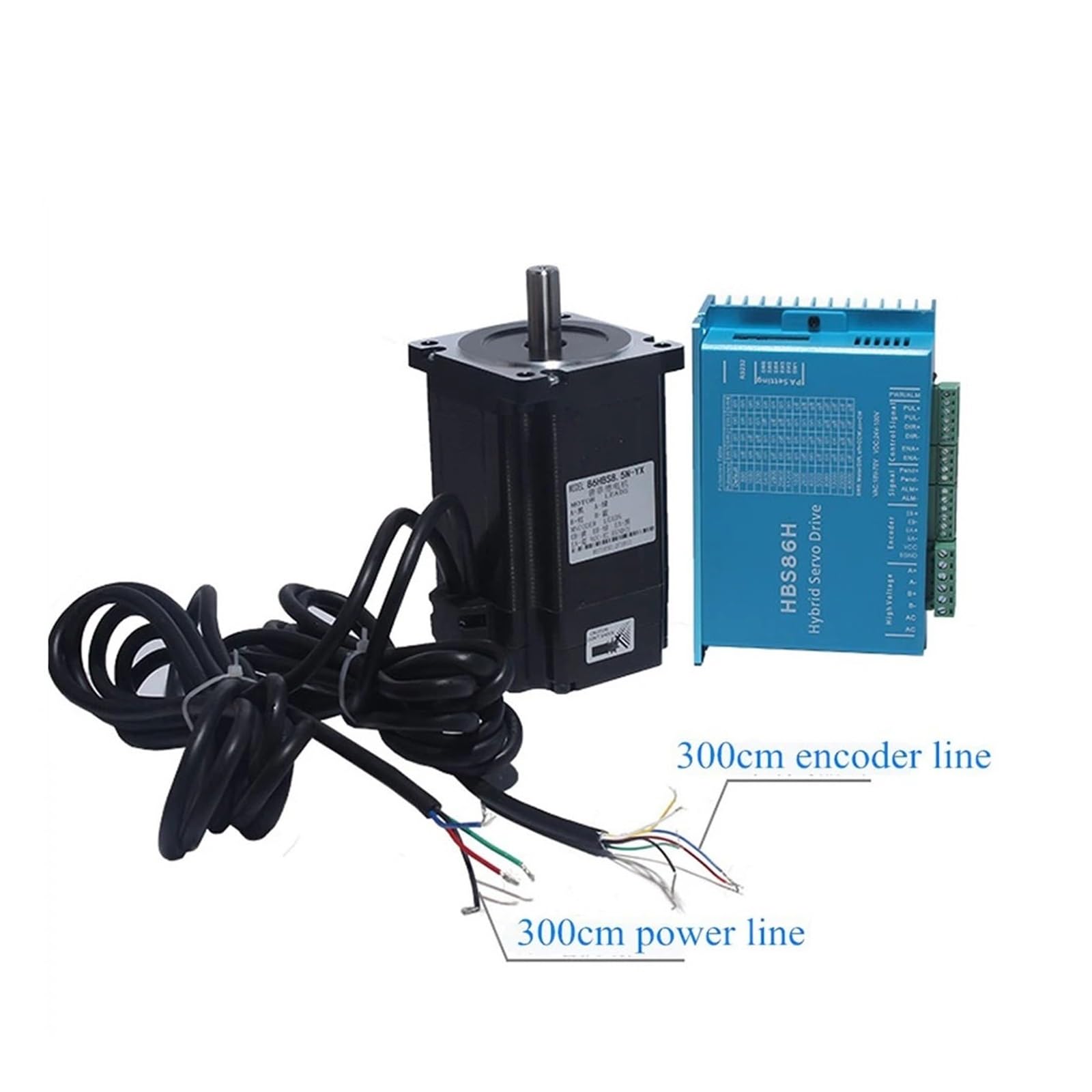 Nema 34 Closed-Loop-Schrittmotor-Kits 12 Nm Hybrid-Servomotortreiber HBS86H 86 Mm 2 PH Nema34 Schrittmotor-Schrittmotortreiber(4.5 N m)