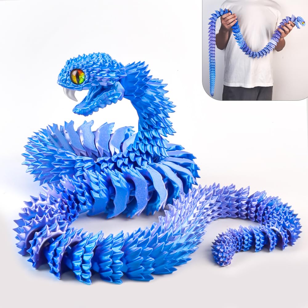 Amazon.com: 48.8 Inch Super Large 3D Printed Snake, Moving Teeth