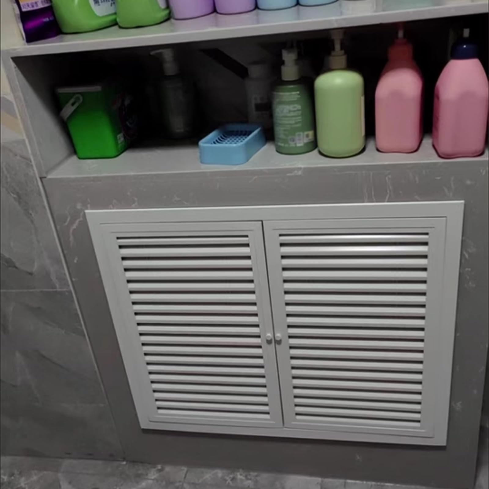 Panel de acceso para paneles de yeso de acero galvanizado, doble puerta con asa, 60 x 80 cm, ideal para fontanería, medidores de gas y distribución de agua, construcción de aleación de aluminio