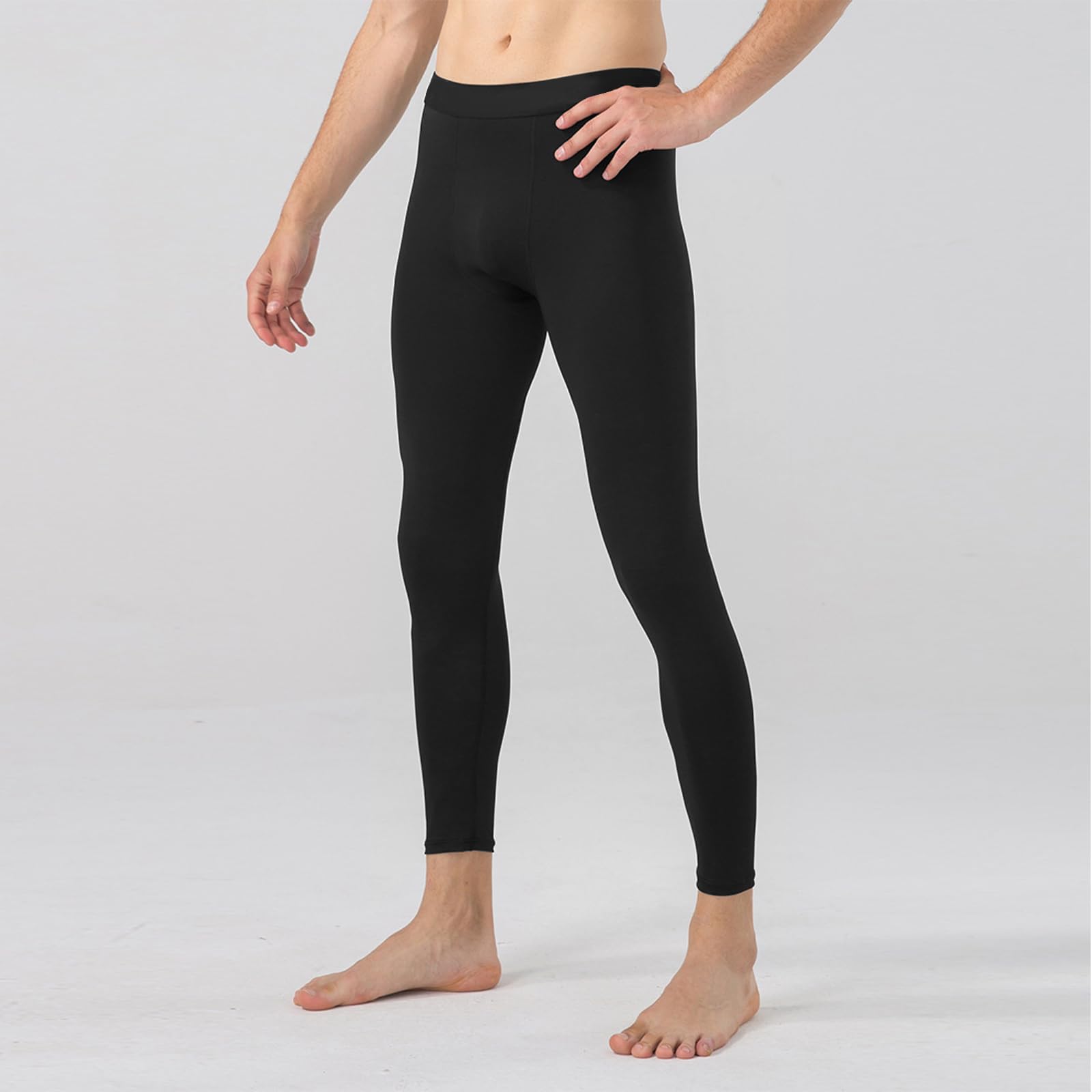 Pantalones de compresión para Hombre Pantalones Interiores funcionales Transpirables Mallas para Correr Gimnasio Capa Base de Secado rápido para Deporte Yoge Baloncesto