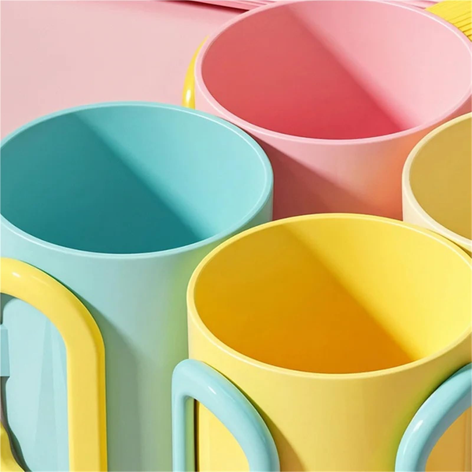 2 Piezas Vaso for Cepillo de Dientes Color sólido para Baño
