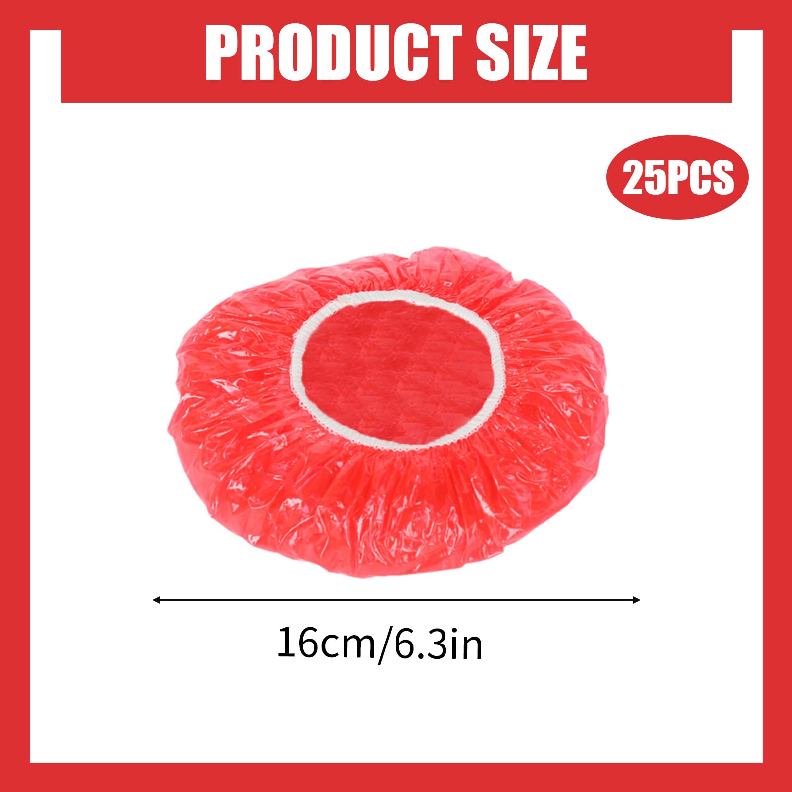 25 Pcs Smoke Detector Cover,Reusable Fire Alarm Dust Covers,Stretch Elastic Smoke Detector Dust Covers,Red Fire Alarm Caps for Home Cooking,Kitchen Baking - Image 2