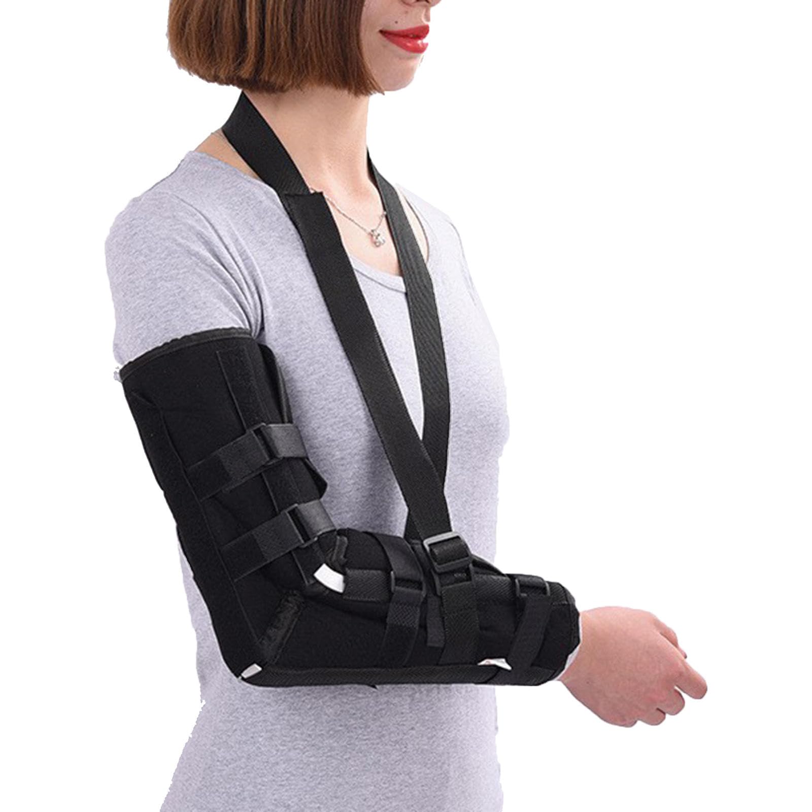 Amazon.co.jp: 肘骨折固定ブレース、手首保護付き肘ブレースサポート