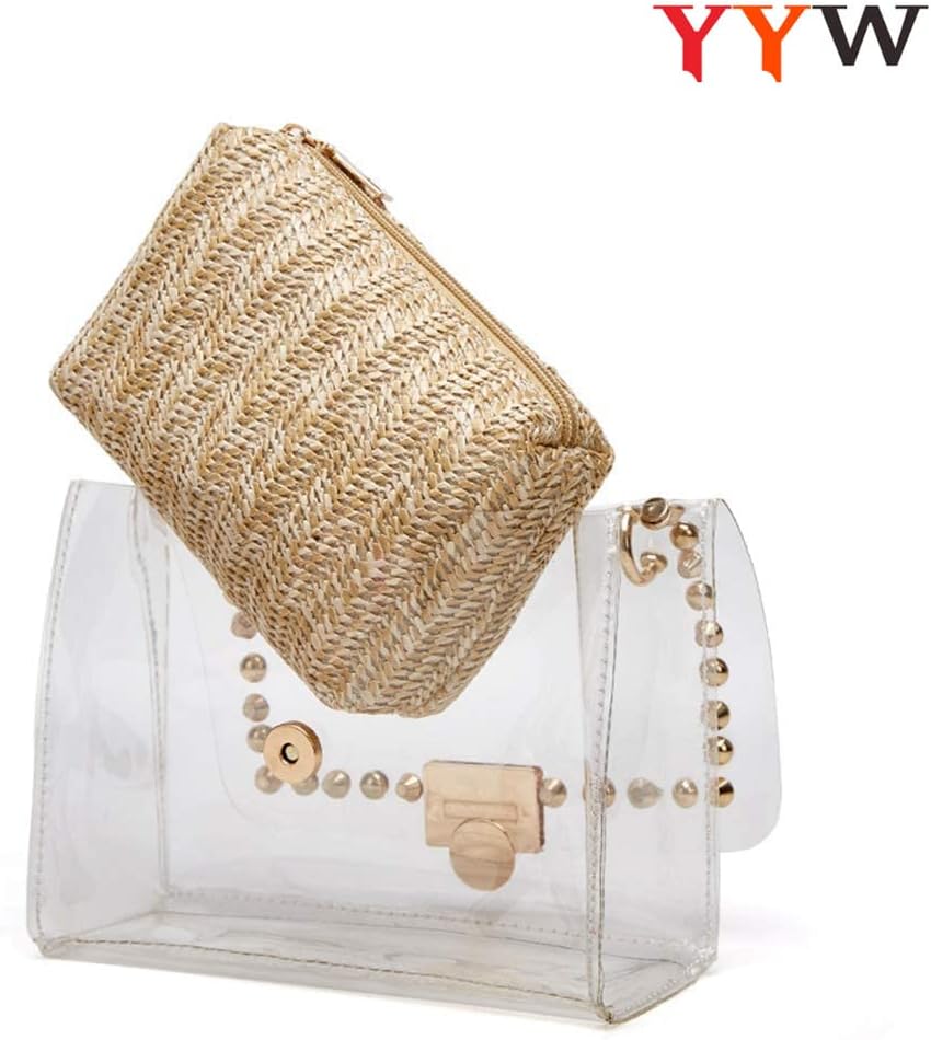 YYW Clear Purse - Stadium Approved Women's Small Crossbody Bag, Clutch, Jelly Handbag - Image 4