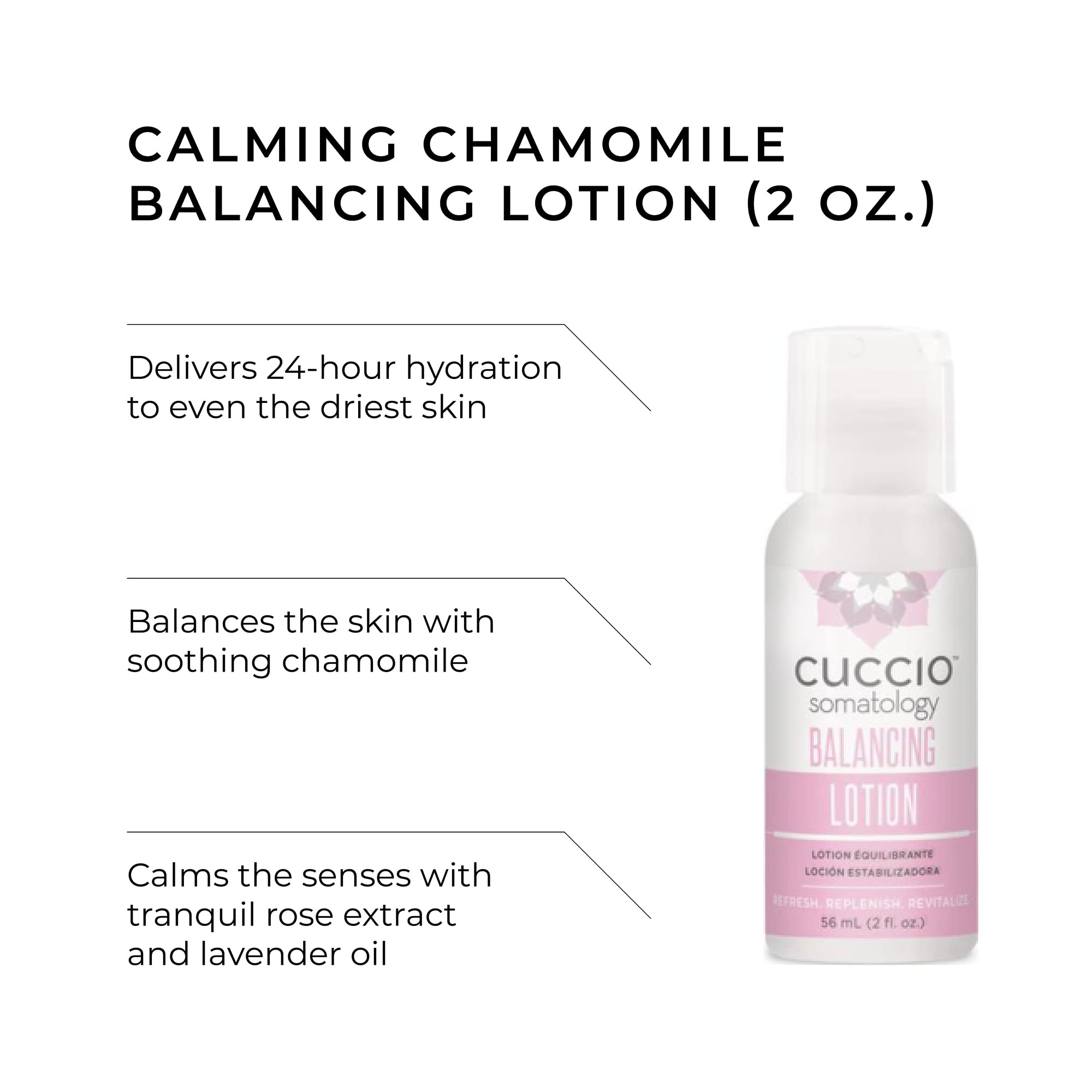 Cuccio Somatology Balancing Body Lotion, Calming Chamomile, Hydrating and Soothing Natural Moisturizer - Image 2