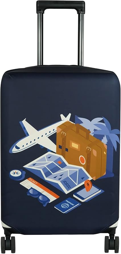 review MININOVA Travel Luggage Cover Suitcase Protector Fits 27-30 Inch Luggage, Journey L, MVLC0103