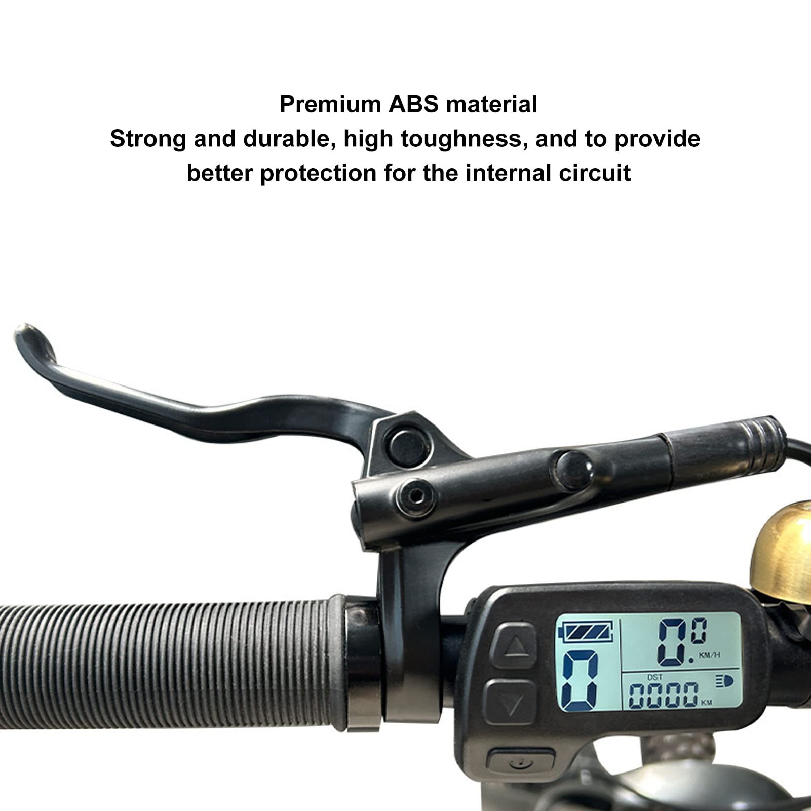 OUKENS Electric Bicycle LCD Display, 24V 36V 48V Universal SM Connector Speed Control Meter for Electric Bike,E-Bike LCD Display Bike Part & Accessories