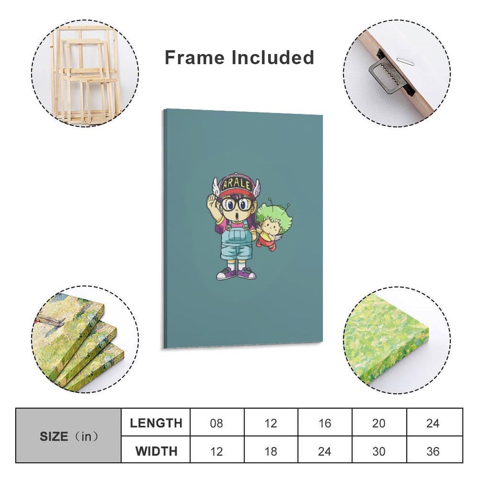 Amazon.co.jp: ドクタースランプ アラレちゃん アートポスター 飾り絵