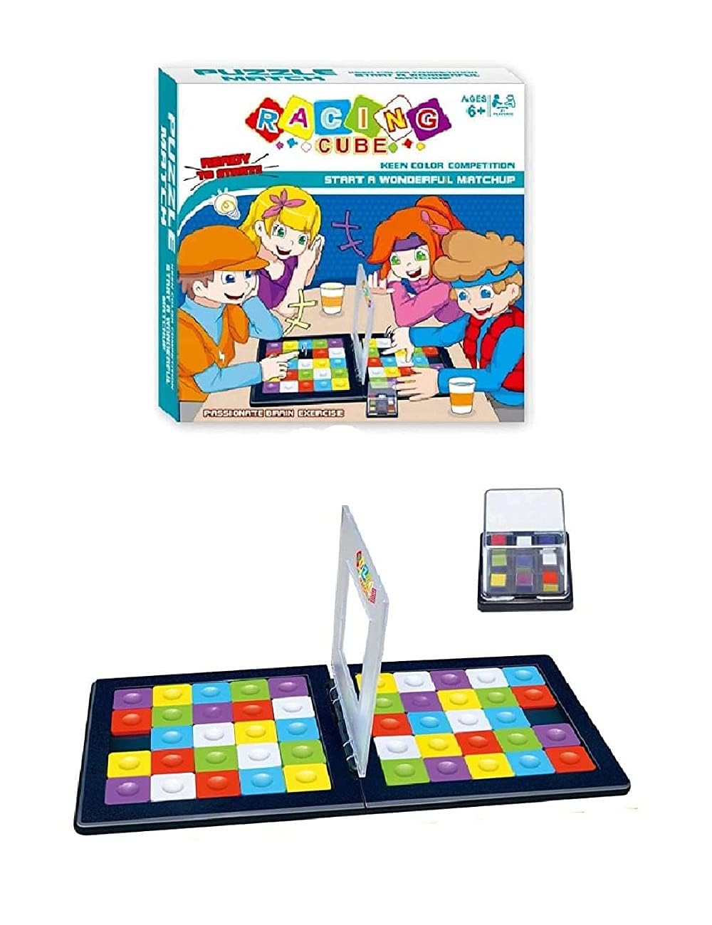 TD Creation Racing Puzzle Cube | Classic Fast-Paced Strategy Sequence Board Game | Exciting Family & Kids Game (B0DDJTHX45) Amazon Price History, Amazon Price Tracker