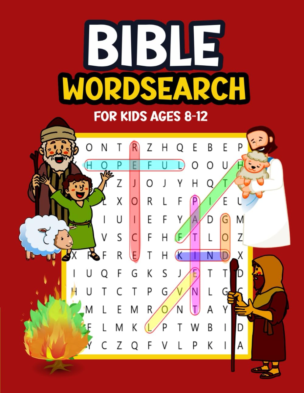 Bible Wordsearch For Kids Ages 8-12: An Educational Christian Puzzle Book About Some Great Events Of The Bible