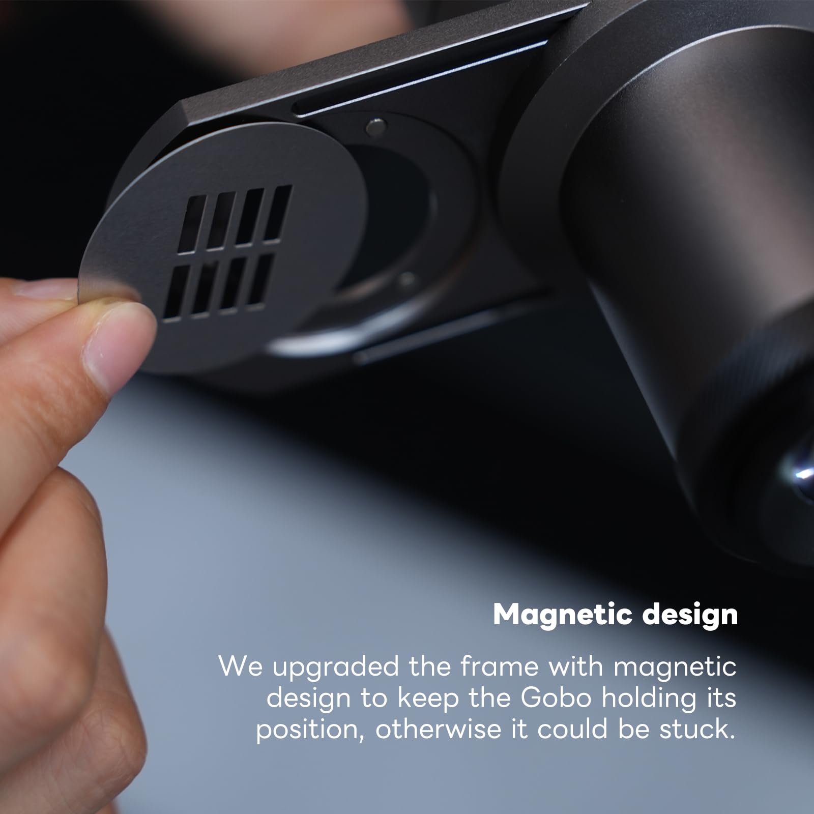 DF DIGITALFOTO Mini Snoot Ottico, Mini Attacco di Proiezione Snoot con Supporto Zhiyun/Smallrig,19 Gobo, Telaio Magnetico Gobo,Compatibile con ZHIYUN CINEPEER CX100, SmallRig RC60B, COLBOR Wonder W100