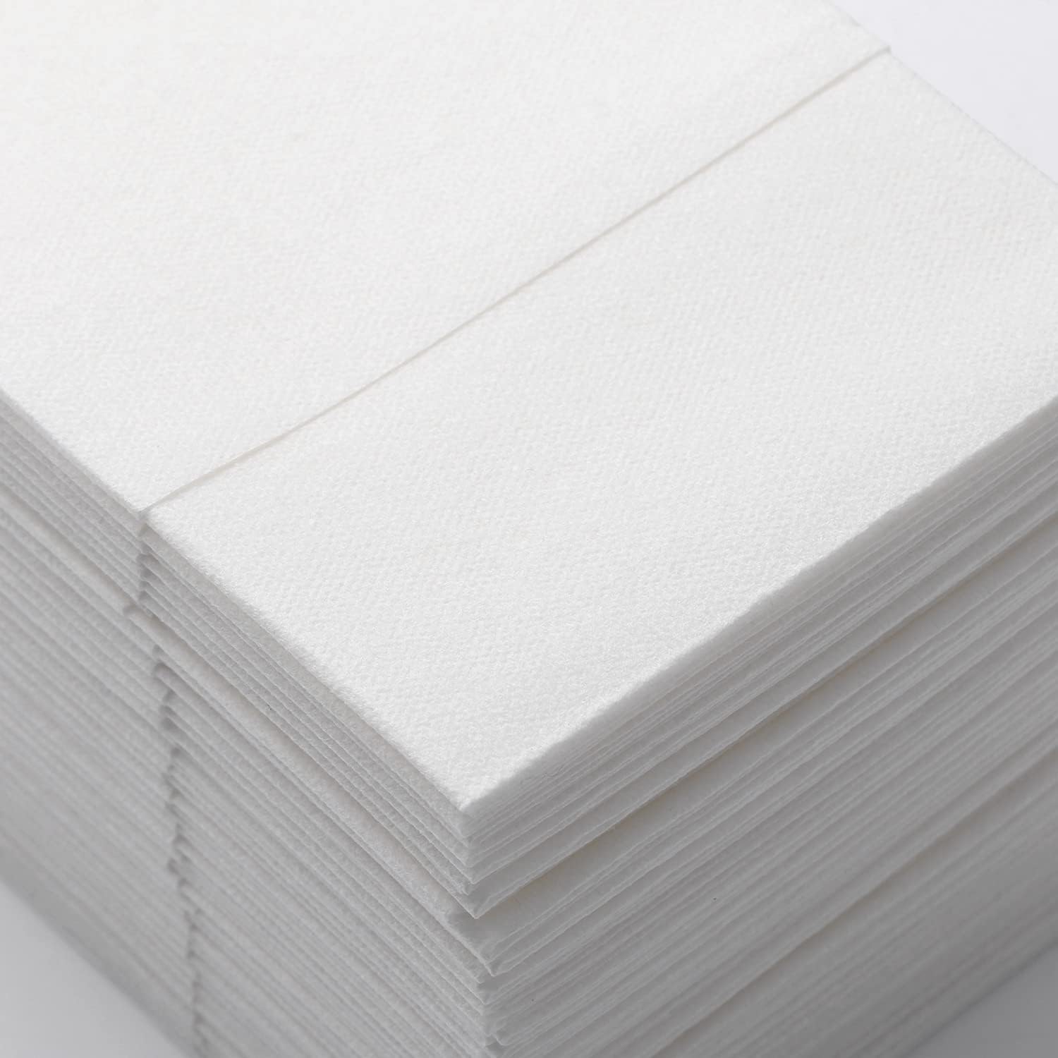MORGIANA Confezione da 100 tovaglioli di carta bianchi tascabili, con tasca integrata per posate, asciugamani usa e getta per ospiti, per matrimoni, Natale, Ringraziamento, compleanni o eventi