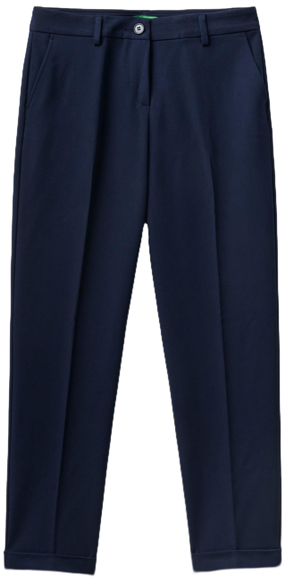 Kadın Poliviskoz Regular Fit Duble Paça Pantolon Pantolon