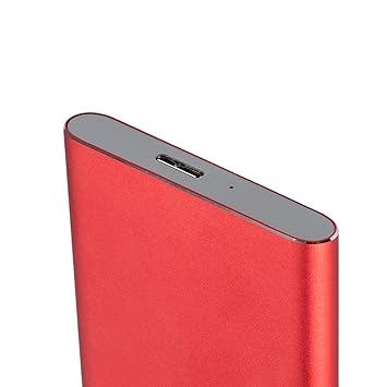 VMS INDIA2.5in Portable USB 3.0 SATA 4TB Hard Drive Enclosure Tool Free Red