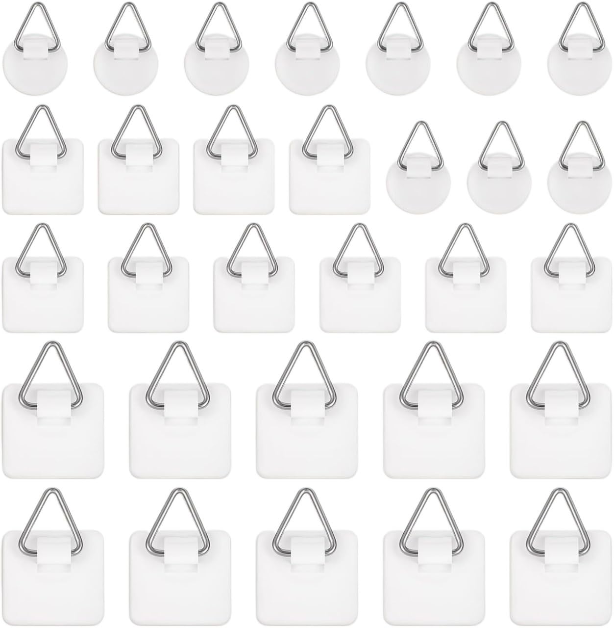 Xinxiyuan 10Pcs 2.2Cm 10Pcs Invisible Adhesive Plate Hangers Wall Display Holder Vertical Holders Picture Hanging Hooks For Home Decorative Painting(10Pcs 2.2Cm)