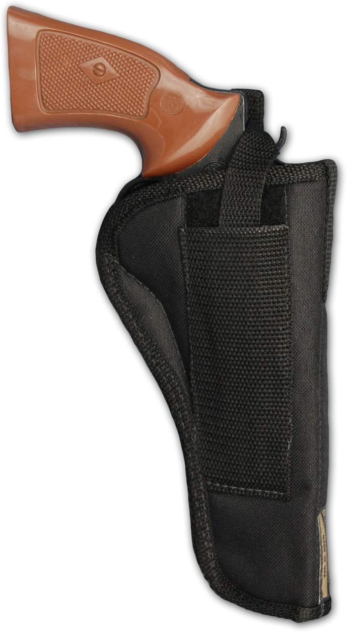 Barsony New OWB Holster + Speed-Loader Pouch for 6" Revolvers