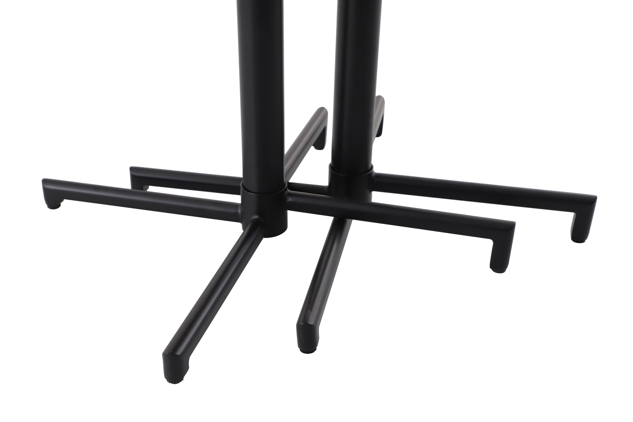 METRO Professional Tavolo da bistrot pieghevole Aveiro, acciaio, 70 x 70 cm, quadrato, grigio scuro