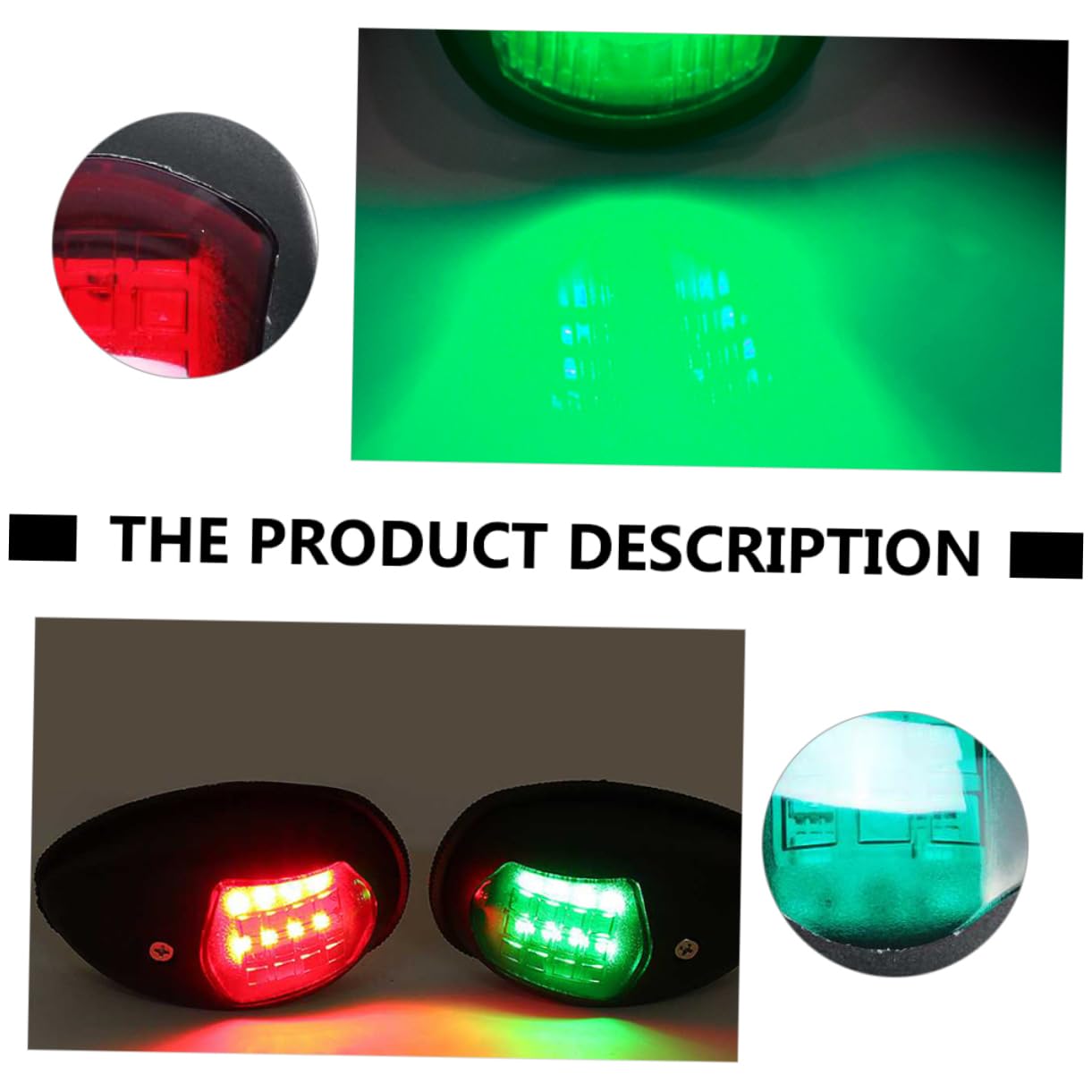 POPETPOP 2pezzi Led Per Barche Per Prua e Poppa Adatte Pontoni Yacht e Barche Design Resistente All