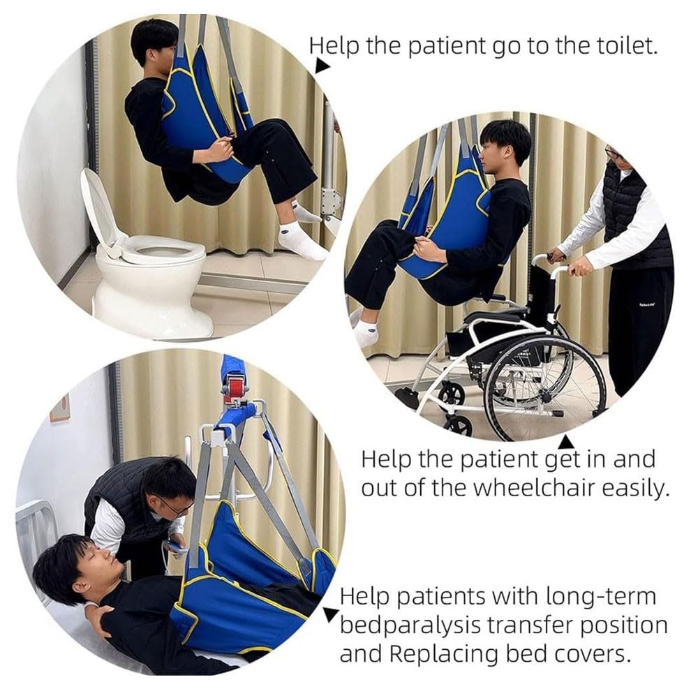 Arnés Elevación Paciente Cuerpo Completo, Grúa de Paciente, Eslinga De Elevación,para Posicionamiento Y Elevación De La Cama,Enfermería, Fácil de Usar Medium