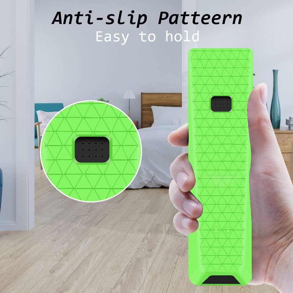 3Pcs Protective Case Skin for Xfinity Remote Control,Silicone Case Skin Sleeve for XFinity Comcast XR15 Voice Remote,[Thicken Layer]Shockproof Remote Battery Back Covers-Glowblue+Glowgreen+Glowpurple