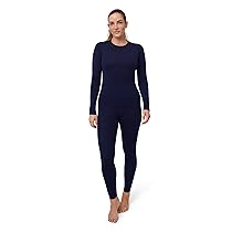 DANISH ENDURANCE Maglia e Pantaloni Termici Donna, Completo in Lana Merino Premium per Sci, Trekking, Dark Navy, M