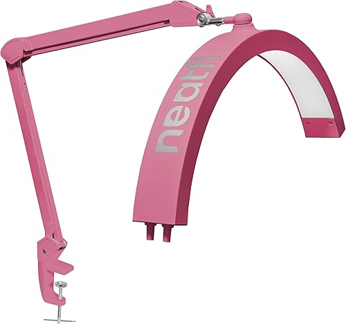 Miniatura 8 de Neatfi Lámpara de mesa LED de media luna para tecnología de uñas, esteticistas, cosméticos, 1600 lúmenes, 3 modos de luz, luz de escritorio para