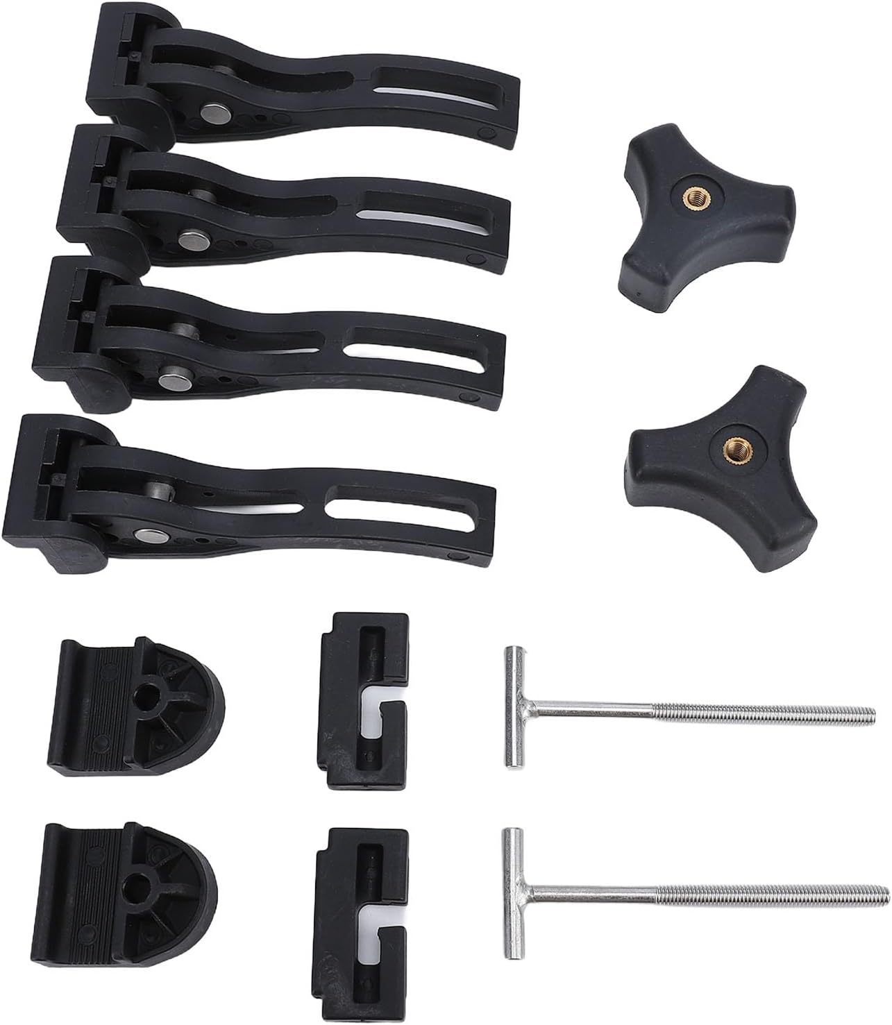 Truck Bed Cover Clamp with T , Screws, Sturdy Clamps, Security Enhancer for Pickup Truck. Fits Most Standard Truck Beds, Suitable for Cargo Safety