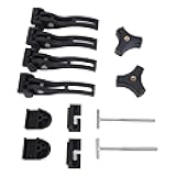 Sunisfa Truck Bed Cover Clamp with T , Screws, Sturdy Clamps, Security Enhancer for Pickup Truck. Fits Most Standard Truck Beds, Suitable for Cargo Safety