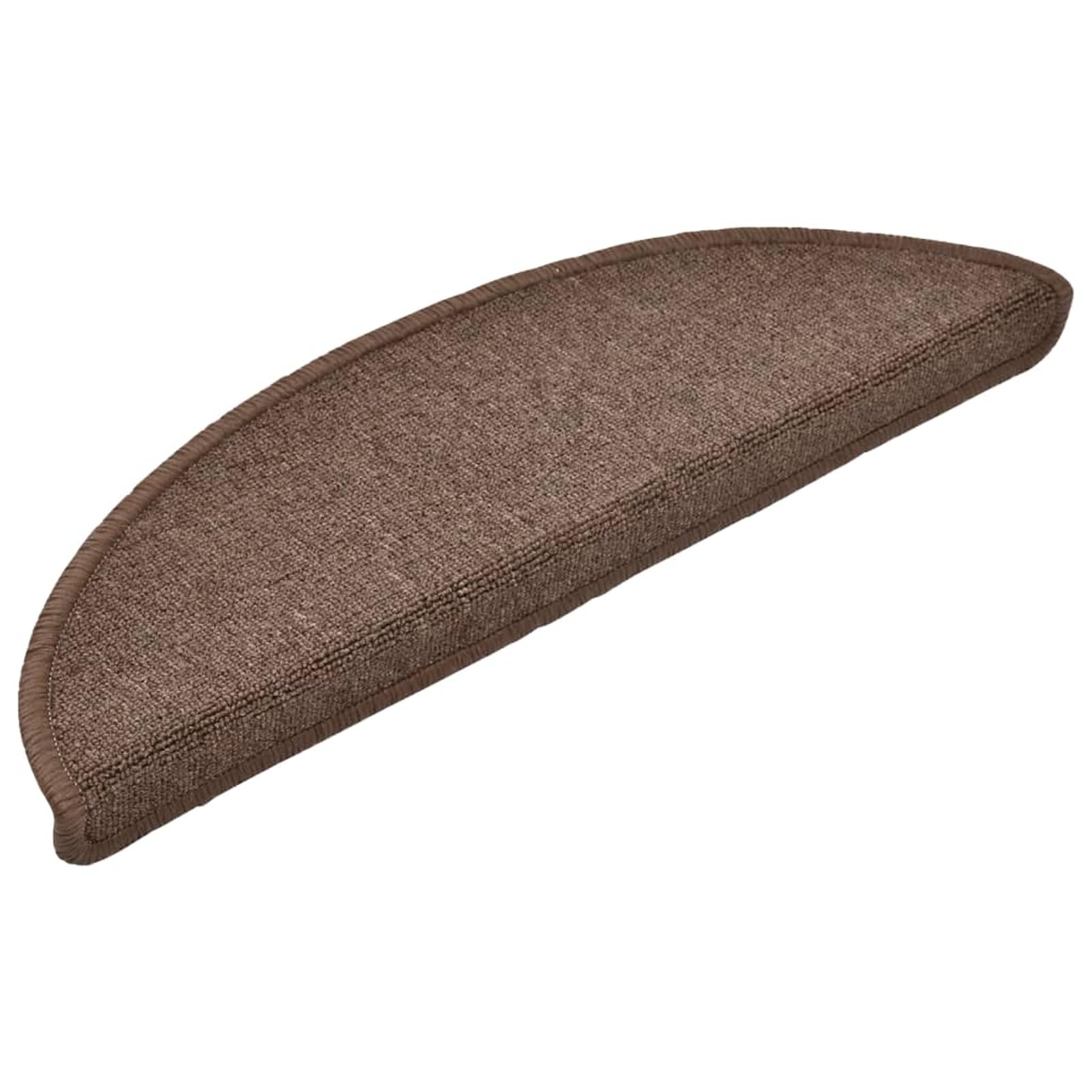 Tidyard Tapis d'escalier 15 pcs Marron café 56 x 17 x 3 cm, Tapis Escalier Tapis de Sécurité pour Sol Protection, Aînés et Animaux