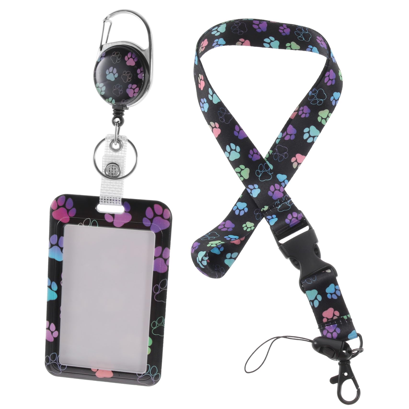 STOBOK 3pezzi Con Lanyard Portadocumenti Resistente Con Per Id Badge Insegnanti Studenti e Professionisti